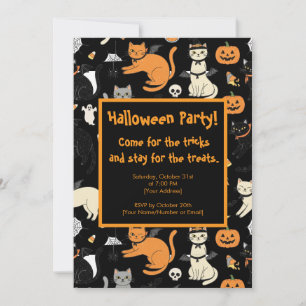 Invitación a la fiesta de Halloween de Personaliza