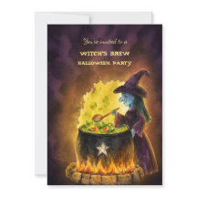 Invitación a la Fiesta de Halloween de Poción de B