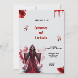 INVITACIÓN A LA FIESTA DE HALLOWEEN DE SANGRE Y ES