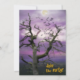 Invitación a la fiesta de Halloween de Scary Bat T