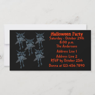 Invitación a la fiesta de Halloween de Scary Blue 