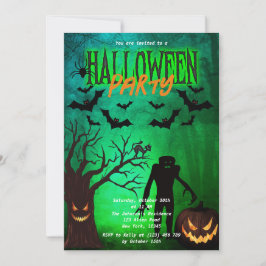 Invitación a la fiesta de Halloween de Scary Fores