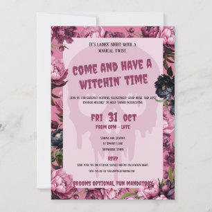 Invitación a la fiesta de Halloween de Skull & Flo