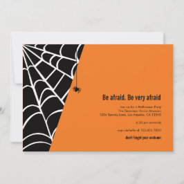 Invitación a la fiesta de Halloween de Spider Spid