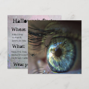 Invitación a la fiesta de halloween de Spidery Eye