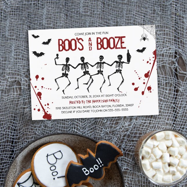 Invitación a la fiesta de Halloween de Spooky Boo' (Subido por el creador)