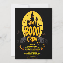 Invitación a la fiesta de Halloween de TF Boo Crew
