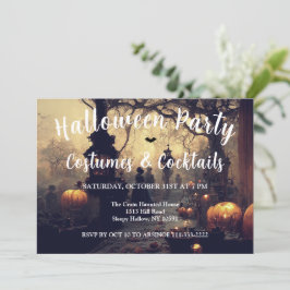 Invitación a la fiesta de Halloween de Todas las H