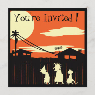 Invitación a la fiesta de Halloween de Trick O Tra