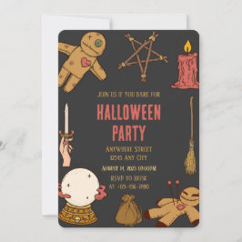 Invitación a la fiesta de Halloween de Woody Witch