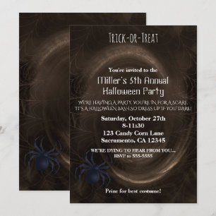 Invitación a la fiesta de Halloween del Abismo de