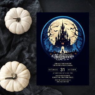 Invitación a la fiesta de Halloween del castillo e
