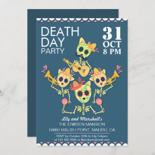 Invitación a la fiesta de Halloween del Día de la 