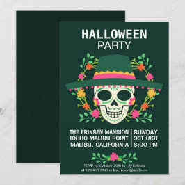 Invitación a la fiesta de Halloween del Día de los