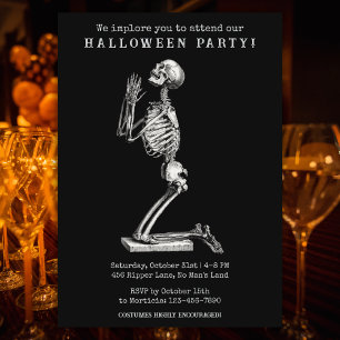 Invitación a la fiesta de Halloween del divertido