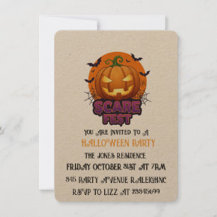 Invitación a la fiesta de Halloween del Festival d
