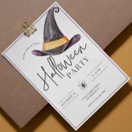 Invitación a la fiesta de Halloween del Gorra de l