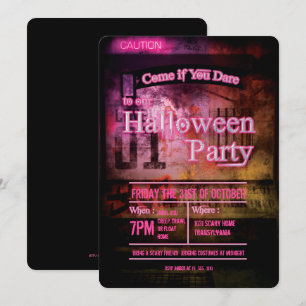 Invitación a la fiesta de Halloween del nivel 01 d