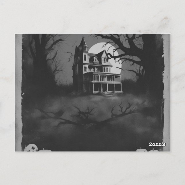 Invitación a la fiesta de Halloween del Poster de  (Reverso)