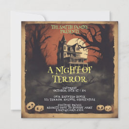 Invitación a la fiesta de Halloween del Poster de