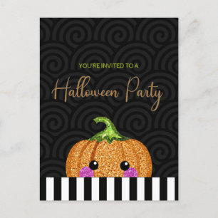 Invitación a la fiesta de Halloween del Purpurina