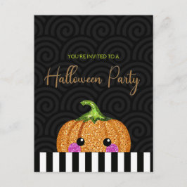 Invitación a la fiesta de Halloween del Purpurina 
