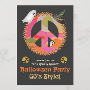 Invitación a la fiesta de Halloween del tema de lo