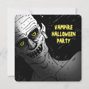 Invitación a la fiesta de Halloween del vampiro at