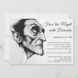 Invitación a la fiesta de Halloween del vampiro Dr