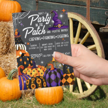 Invitación a la Fiesta de Halloween en la Calabace