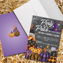 Invitación a la Fiesta de Halloween en la Calabace
