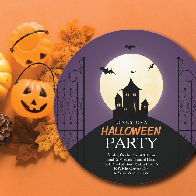 Invitación a la fiesta de Halloween en la casa mod (Subido por el creador)