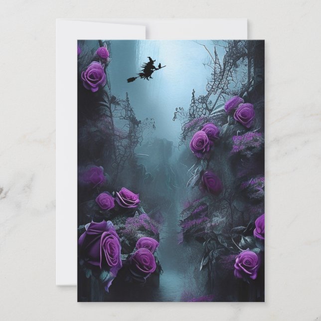 Invitación a la fiesta de Halloween en Spooky Gard (Anverso)