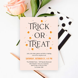 Invitación a la fiesta de Halloween en tiempo de t