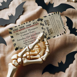 Invitación a la fiesta de Halloween Entrada de cir