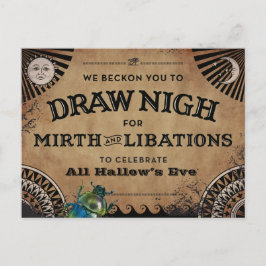 Invitación a la fiesta de Halloween | Estética egi