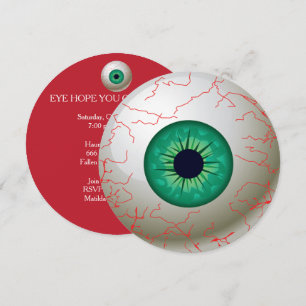 Invitación a la fiesta de halloween Eyeball Party 