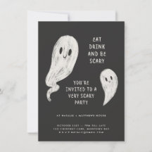 Invitación a la fiesta de halloween familiar moder