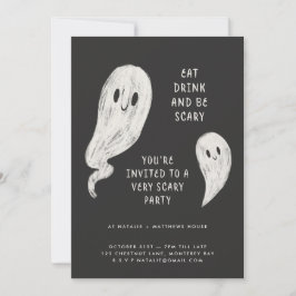 Invitación a la fiesta de halloween familiar moder