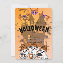 Invitación a la fiesta de Halloween fantasma