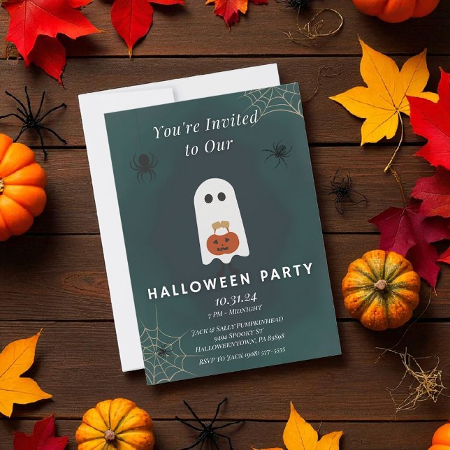 Invitación a la fiesta de Halloween fantasma (Subido por el creador)