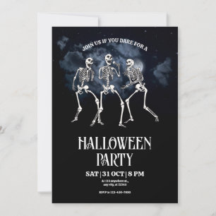 invitación a la fiesta de Halloween, fiesta de esq