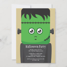 Invitación a la Fiesta de Halloween Frankenstein
