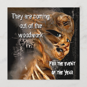 Invitación a la fiesta de Halloween fuera de la ma