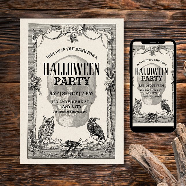 Invitación a la fiesta de Halloween, Halloween vin (Subido por el creador)