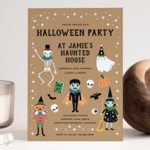 Invitación a la fiesta de Halloween House