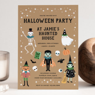 Invitación a la fiesta de Halloween House