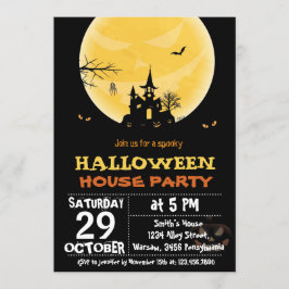 Invitación a la fiesta de Halloween House