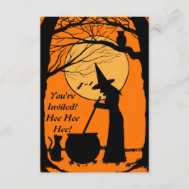Invitación a la fiesta de Halloween inspirada en l