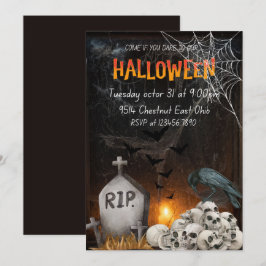 Invitación a la fiesta de Halloween, invitación es
